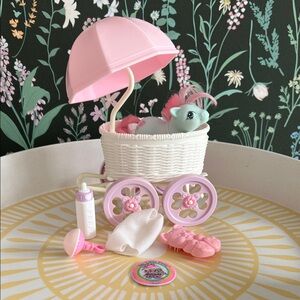 VINTAGE My Little Pony G1 Baby Cuddles Hasbro 1980s MLP with Baby Buggy
